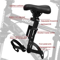 Siège avant enfant personnalisable avec coussins pour vélo de montagne, style simple, pour vélo enfant et porte-sac parent-enfant