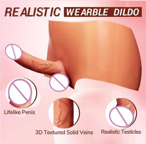 ホットセール ウェアラブルディルド パンティー 卸売 リアルなシリコン製 中空ストラップオンディルド レズビアンカップル向けセックストイ - Product Image 2