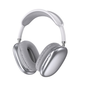 Silver <b>Bluetooth</b> Over-Ear Headphones With <b>Aux</b> Input - Product Image 1
