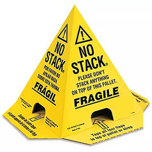 Hot Sale 8 "X 8" X 10 ", 50/Pk Paletten kegel ohne Stapel Paletten kegel Nicht stapeln Drucken Benutzer definierte Farbe Paletten kegel nicht stapeln - Product Image 4