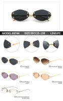 Nouvelles Lunettes de Soleil Sans Monture 2027, Verres Taillés Diamant, Protection UV400, pour Homme et Femme, Lunettes de Créateur Sans Cadre