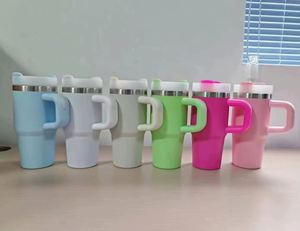 14oz <b>Kids</b> Stainless Steel Vacuum Insulated Cup with Straw Handle Portable Travel Beverage Mug - Product Image 2