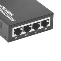 Inficomo RD-FE104 10/100M 单模单纤 1 端口 4 RJ45 端口 10/20/40/60/80Km 距离 FTTH CCTV 光纤 RJ45