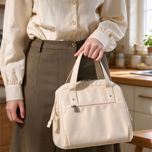 Sac isotherme léger et réutilisable, imperméable et lavable, nouvelle mode, personnalisé, 0,5 kg, 100 % polyester, pour pique-nique et déjeuner. - Product Image 2