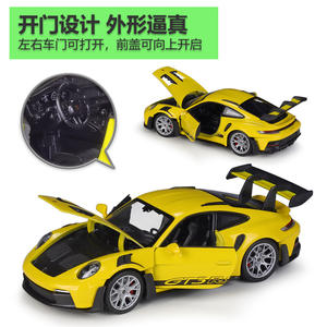 1:24 Welly per <span class=keywords><strong>Porsche</strong></span> per 911 GT3Rs (992) giocattolo di simulazione di auto sportive in lega di plastica rifinita in alluminio - Product Image 2