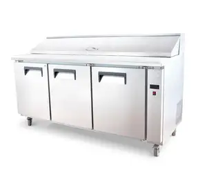 Fast Food Kitchen Equipment Table Top Freezer Chiller