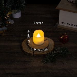 Bougie chauffe-plat <span class=keywords><strong>LED</strong></span> à piles, lumière chaude électrique, <span class=keywords><strong>pour</strong></span> anniversaire, mariage, Halloween, Noël, <span class=keywords><strong>lampe</strong></span> de décoration de fête - Product Image 5