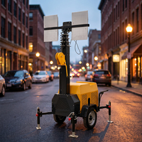 Tour d'éclairage mobile LED de haute qualité avec mât télescopique pour des opérations nocturnes fiables sur chantier