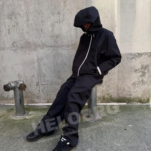 Custom Windbreaker Jacket and Nylon Track Pants Zipper Nylon Sweatsuit Men Windbreaker <strong>Tracksuit</strong> - Product Image 3
