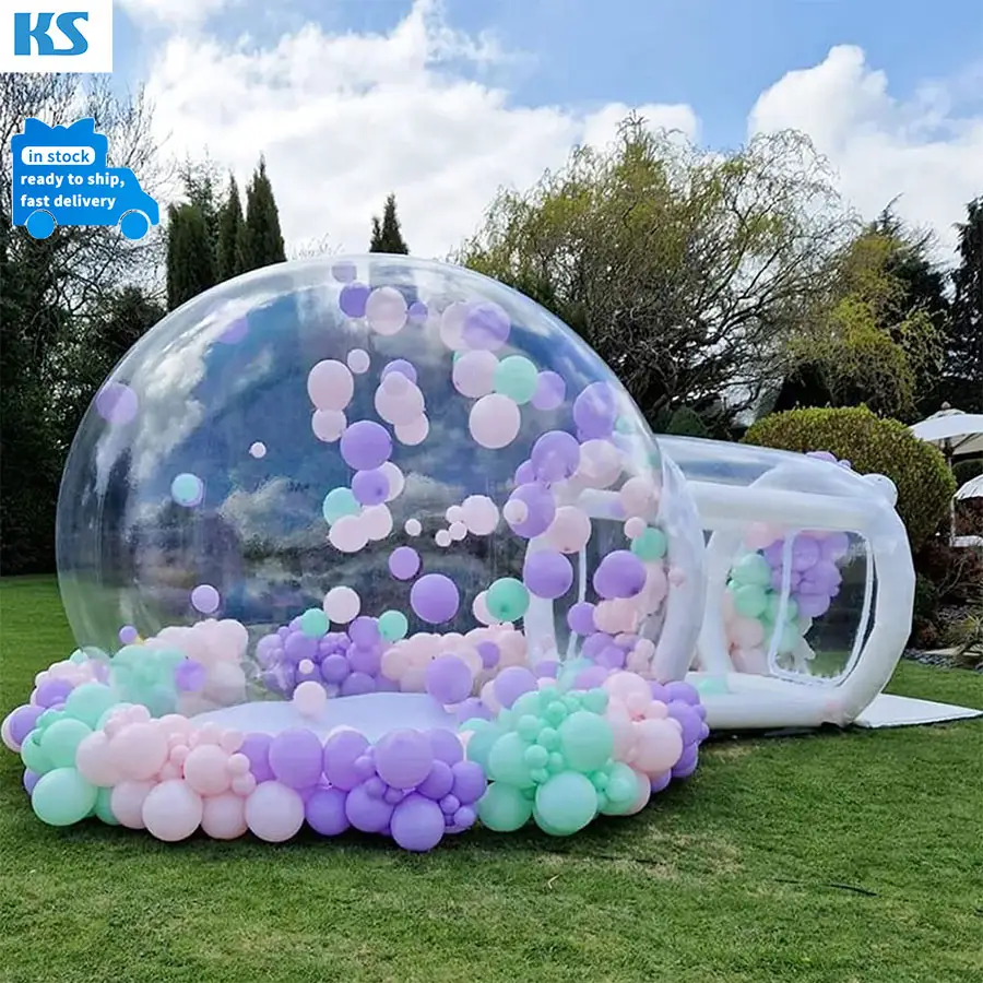 Inflatable Bubble Tent PVC Globe Clear Transparent Igloo Dome Tent Outdoor Camping Event Wedding Party Inflatable Bubble House