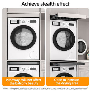 Washer Dryer Stacking Kit Steel Furniture Washing Machine Stacking Kit For Laundry Room <b>Small</b> Space - Product Image 6