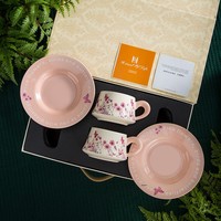 Ensemble tasse et soucoupe à café en céramique rétro JM Secret Garden, coffret cadeau, design frais et naturel pour l'extérieur, origine Chine, luxe léger