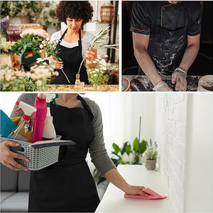 Capas de Peluquería Profesionales de Poliéster Negro Impermeables con Logotipo Personalizado, <span class=keywords><strong>Batas</strong></span> de Salón de Belleza <span class=keywords><strong>para</strong></span> Peinar el Cabello - Product Image 5