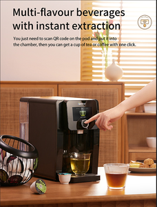 เครื่องชงกาแฟเอสเพรสโซควบคุมด้วยแอปแบบพกพาหน้าจอสัมผัสอัจฉริยะสำหรับใช้ในครัวเรือนเครื่องทำกาแฟแคปซูลสำหรับสำนักงานโรงแรม - Product Image 6