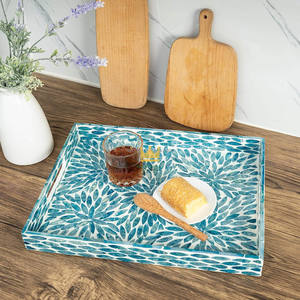 Bandeja de Servir de Madera con Incrustaciones de Madreperla, Hecha a Mano, Elegante y Decorativa, para Uso Doméstico, Tendencia de Exportación de Vietnam - Product Image 6