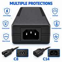 Connecteur DC 5,5x2,5 mm, adaptateur d'alimentation de bureau 24 V 2 A pour modem fibre, mixeur audio, ventilateur d'ordinateur, récepteur TV