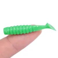 Mini leurres de pêche en silicone, appâts souples en caoutchouc, ver souple, 4cm/5cm, 1 OUTKIT 10 pièces/lot