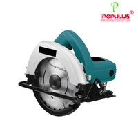 Scie circulaire électrique professionnelle IPOPULUS 1600W185mm pour le bois, avec coupe biseautée précise pour la menuiserie et la construction
