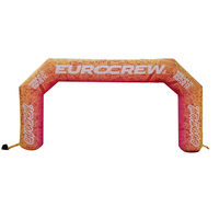 Arc de ligne d'arrivée de marathon gonflable Durable en plein air de 4/5m 6m de long