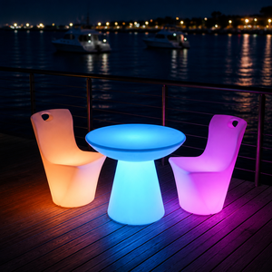 <span class=keywords><strong>Canapé</strong></span> LED Lumineux Moderne pour <span class=keywords><strong>Jardin</strong></span>, Couleurs Changeantes, Éclairé, Étanche, Anti-UV, Recyclable, <span class=keywords><strong>en</strong></span> PE Écologique et Durable pour Aménagement Paysager - Product Image 5