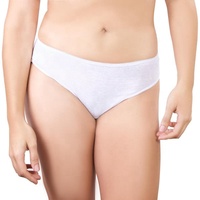 Sous-vêtements jetables pour femmes, culotte en coton post-partum portable blanche et douce et respirante pour voyage à l'hôpital