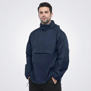 Street Wear Hooded Rain Jacket Outdoor <b>Raincoat</b> Windbreaker Jacket Men's Lightweight Waterproof Outdoor Sportswear Jacket - Product Image 1