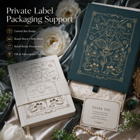 Carnet de planification personnel personnalisé à couverture rigide, vert sarcelle foncé, en PU, avec motif floral mythologique gaufré or, OEM ODM, faible MOQ
