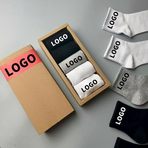 New 5-Pair Gift <b>Box</b> Customized Sports <b>Socks</b> – Brand Embroidered Logo Comfortable Breathable for Cycling Running & Leisure - Product Image 5