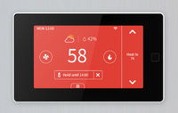 Termostato Inteligente para el Hogar con Pantalla Táctil, Programable, Compatible con Alexa y Google Home, Ahorro de Energía, HVAC, WiFi