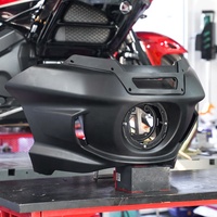 Kit de carénage avant ABS de style Softail ST avec support en acier inoxydable 304 - Choix de pare-brise de 6,5 pouces ou 8,5 pouces, accessoires pour moto