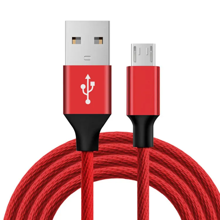 Cabo usb sr firbic android trança, micro usb para carregamento rápido, para celulares android, venda quente, 2022