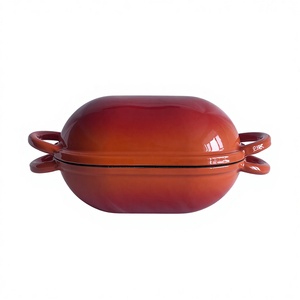 Marmite <span class=keywords><strong>en</strong></span> <span class=keywords><strong>fonte</strong></span> émaillée pour rôtir et cuire le pain, pot <span class=keywords><strong>en</strong></span> métal, outil de cuisson pour la maison et les restaurants - Product Image 3