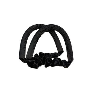 DIY rizos <span class=keywords><strong>de</strong></span> pelo botón fijo evitar daños <span class=keywords><strong>espuma</strong></span> EVA suave leopardo satén rizador <span class=keywords><strong>de</strong></span> pelo diadema sin calor rizador <span class=keywords><strong>de</strong></span> pelo - Product Image 2