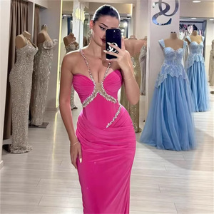 green emerald velvet dress Long Prom Dresses Sparkle Ruffles Sex Robe De Soiree -