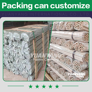 En stock, balai artisanal en bois écologique, étiquette de longueur solide personnalisée, revêtement en PVC, manche en bois enduit de PVC, moins de 1 dollar - Product Image 5