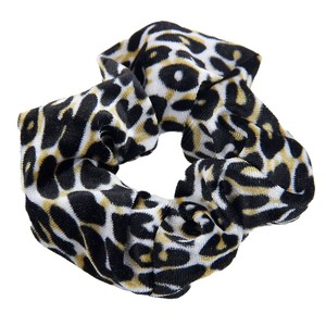Gorro de círculo de salchicha con estampado de leopardo y terciopelo de Corea del Sur, popular en Europa y América, 12 colores disponibles, bandas de goma de invierno - Product Image 6