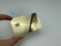 Impression de cartes métalliques en acier inoxydable pur sur mesure