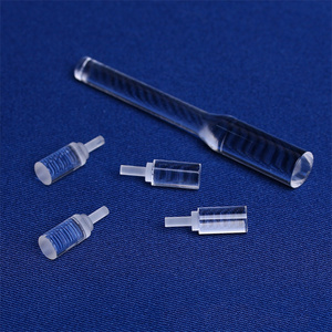 Chuyên nghiệp tùy chỉnh trong suốt thạch anh thanh rãnh quang học đánh bóng ánh Sáng hướng dẫn thủy tinh thạch anh que - Product Image 2