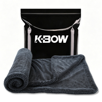 Serviette en microfibre imprimée à boucles torsadées, luxe, logo personnalisé, pour le detailing automobile, 800gsm 850gsm, serviettes de voiture en microfibre