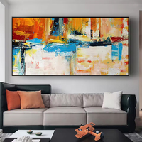 Grande peinture acrylique abstraite sur toile, impression numérique, art mural moderne, décoration murale pour salon, décoration de la maison