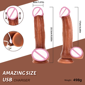 Gode vibrant réaliste avec télécommande sans fil, chauffage télescopique, massage vaginal du point G féminin, jouets sexuels pour <span class=keywords><strong>femmes</strong></span> - Product Image 5