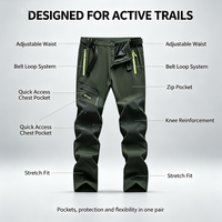 Pantalon de Randonnée Unisexe Personnalisé à Séchage Rapide, Extensible et Respirant, Léger, pour Couples, Vente en Gros Usine, OEM en Vrac