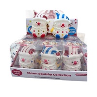 Jouet Squishy Clown de Noël à Remontée Lente, Doux et Mignon en TPR, Anti-Stress, Cadeau, Faveurs de Fête, Décoration de Noël