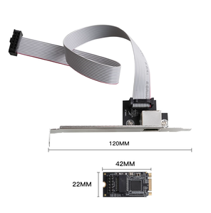 Tarjeta de Red Intel I210 M.2 B/M Key Gigabit con Cable, 1000Mbps, una sola puerto LAN RJ45, con arranque PXE y VLAN para PC Industrial, Router y Escritorio - Product Image 3