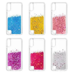 Capa de celular líquida com glitter, proteção de areia rápida para iphone 12 13 pro max samsung