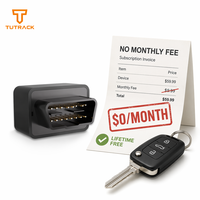 Localizador de Vehículos 4G OBD Plug and Play Sin Cuota Mensual GPS en Tiempo Real BDS LBS Geofence Detección ACC Antirrobo Rastreador GPS OBD para Flotas
