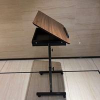 Un bureau d'étude étudiant mobile et réglable en hauteur avec une boîte de rangement