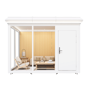 Casa Prefabricada Móvil con Esquinas Circulares para Oficina, Jardín <span class=keywords><strong>Zen</strong></span>, Trabajo Remoto, Cabaña Prefabricada, Casa Modular - Product Image 1