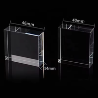 Verre optique personnalisé K9 cristal saphir cristal carré bloc guide de lumière prisme pour instrument de beauté laser