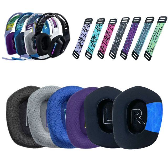 Replacement Ear Pads for Logitech G733 G335 Headphone Ear Cushions Covers Durable Headband Accessories